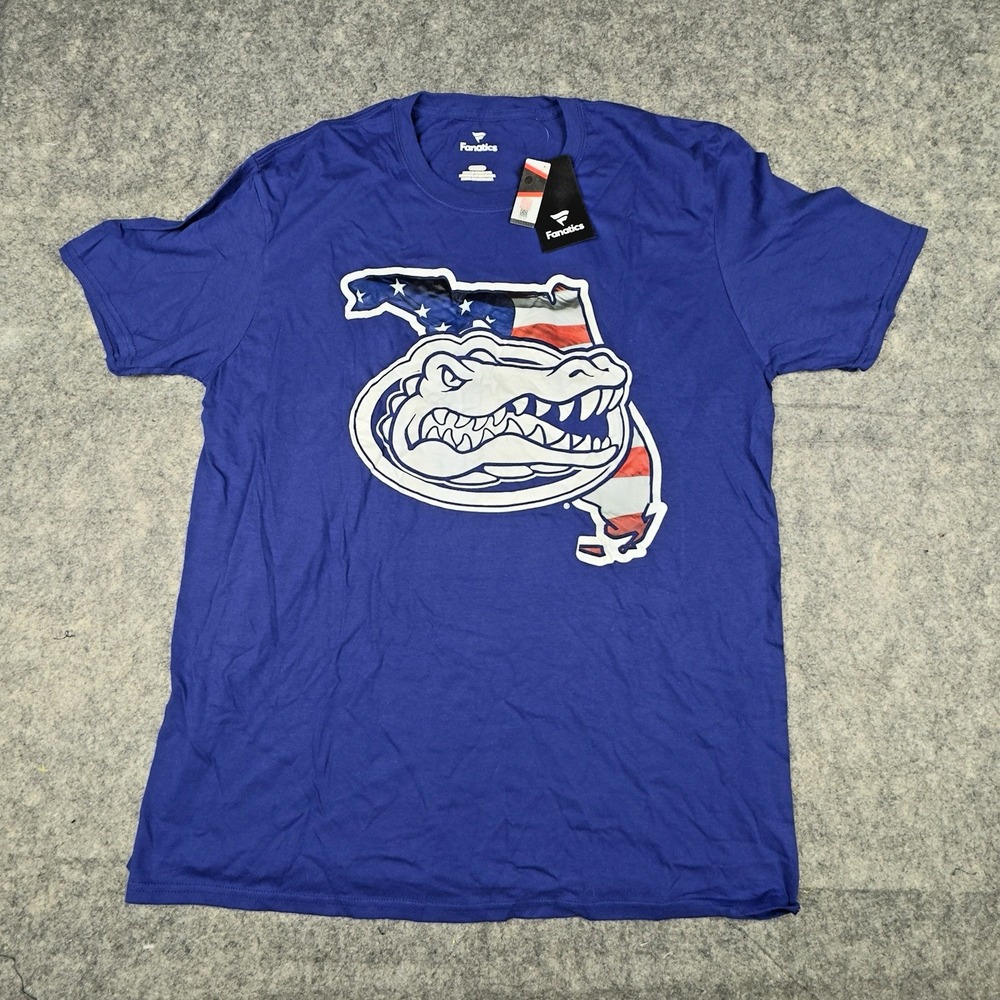 FLORIDA GATORS FANATICS OFFICIALLY LICENSED COLLEGIATE T-SHIRT XL Royal Florida
